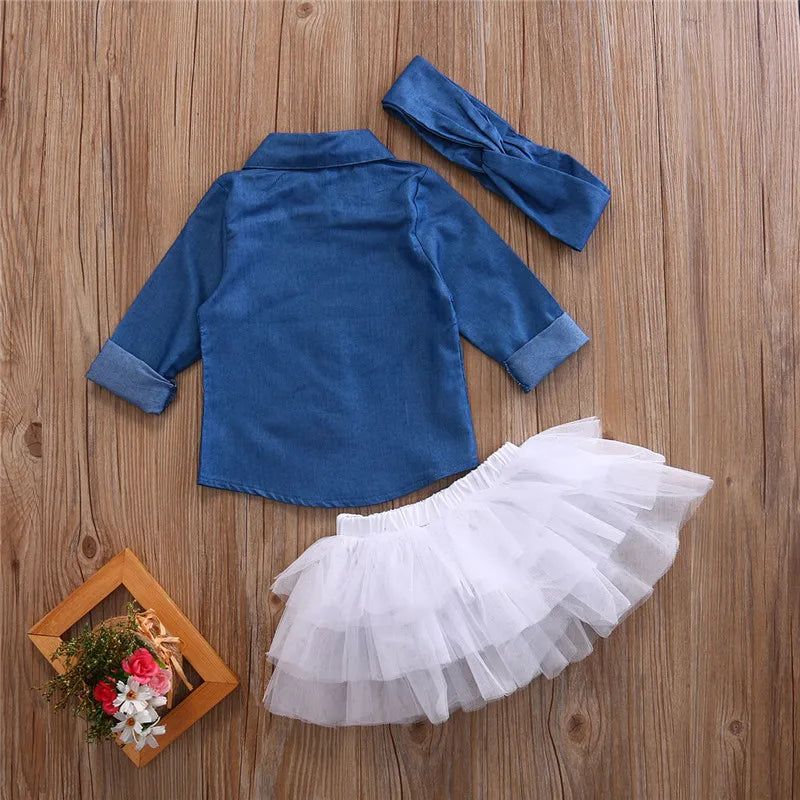 Twirling Denim Princess Set