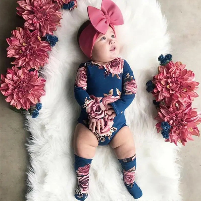 Blossom Baby Floral Romper Set