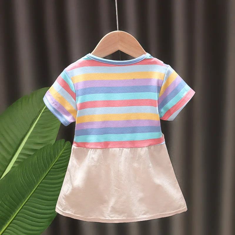 Striped Suspender Dress