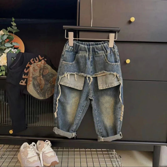 Loose Fit Ripped Jean