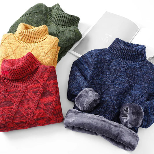 Velvet Turtleneck Sweater