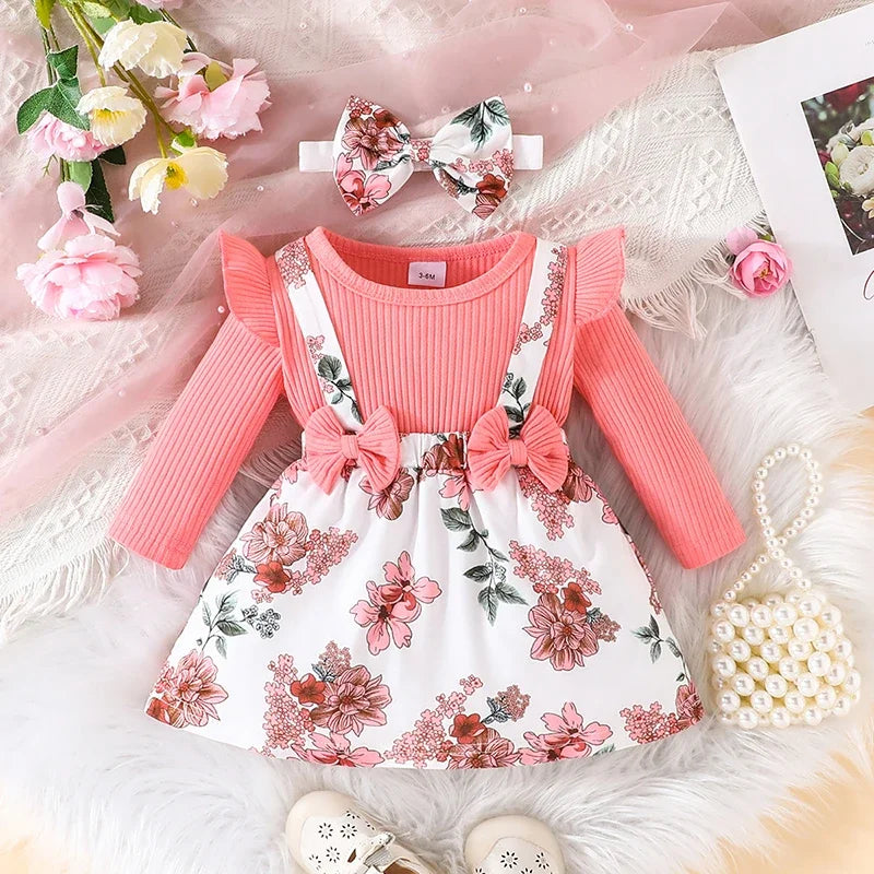 Floral Suspender Dress