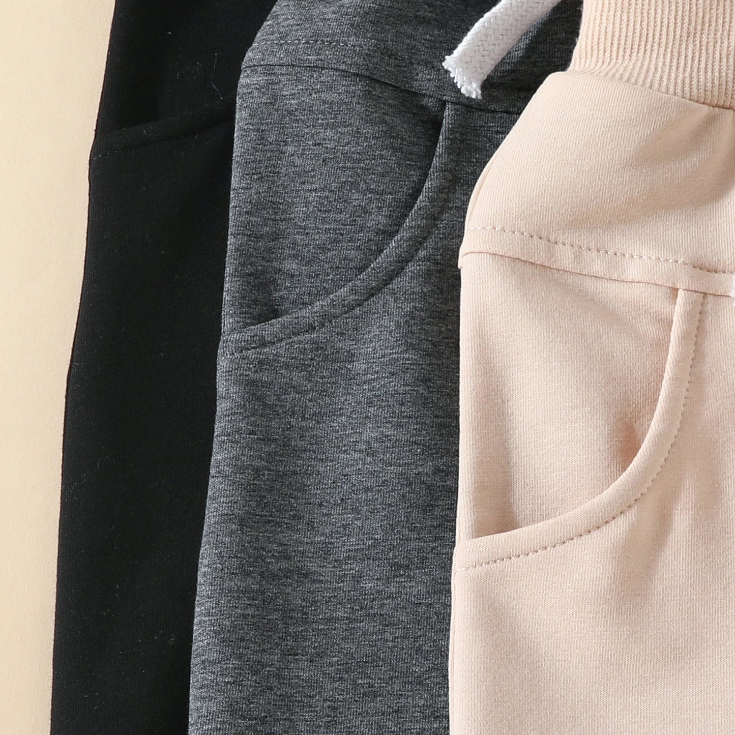 Elastic Waist Track Pants (3pcs)