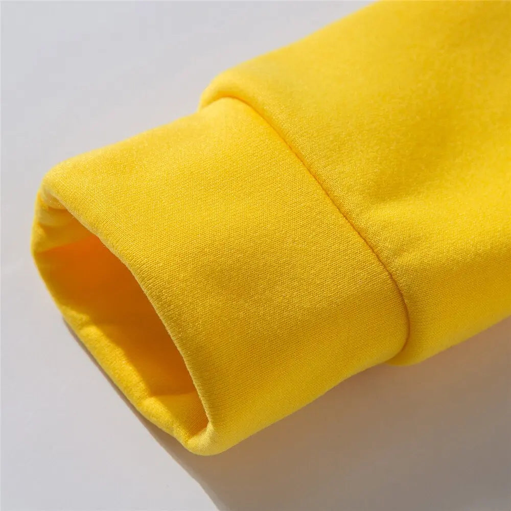 Solid Color Zipper Hoodie