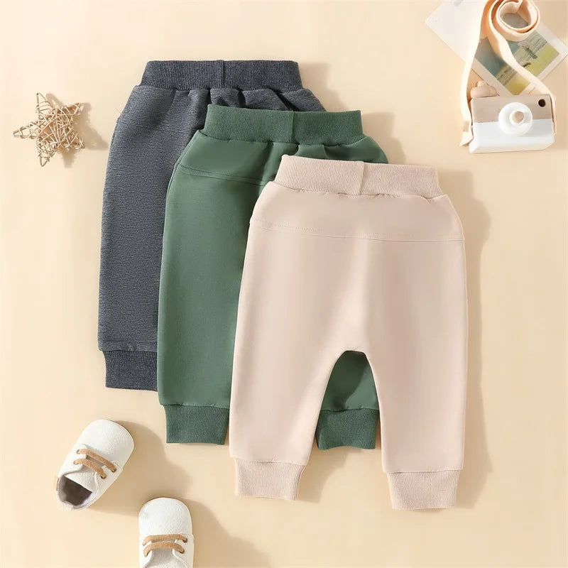 Elastic Waist Track Pants (3pcs)