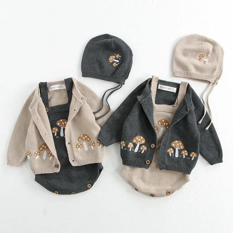 Mushroom Magic Cardigan Set