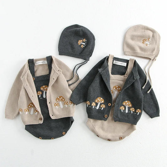 Mushroom Magic Cardigan Set