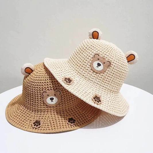 Bear Straw Sun Hat