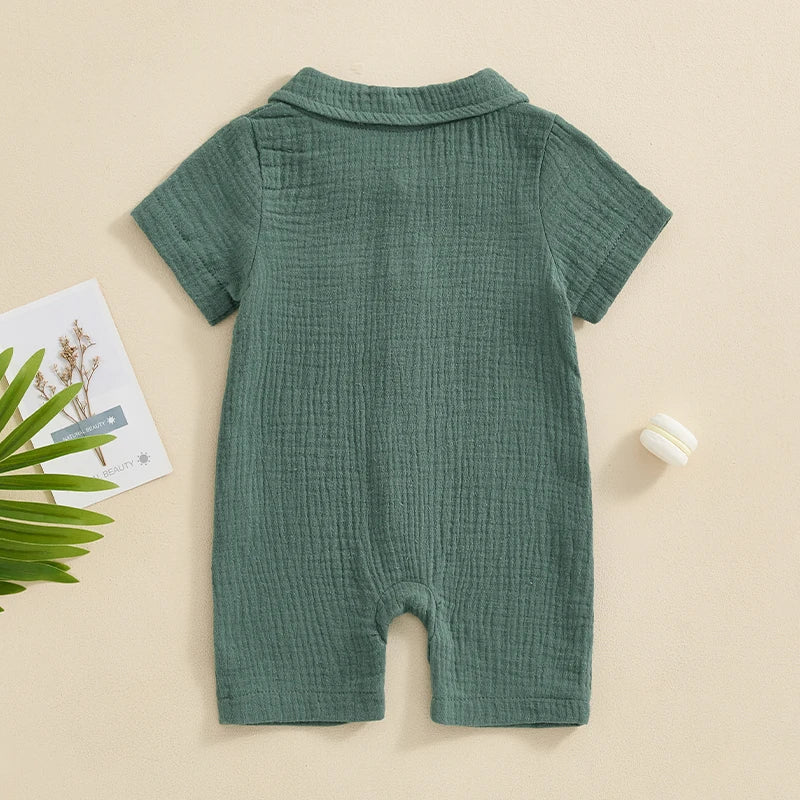 Casual Short Sleeve Romper