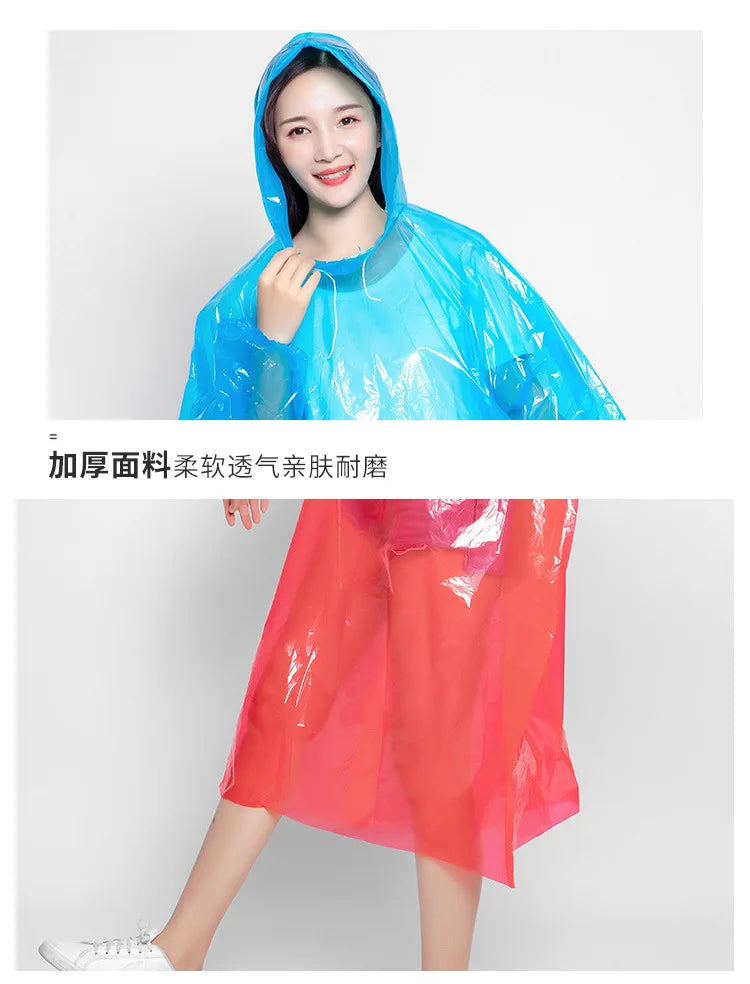 Portable Disposable Rain Poncho