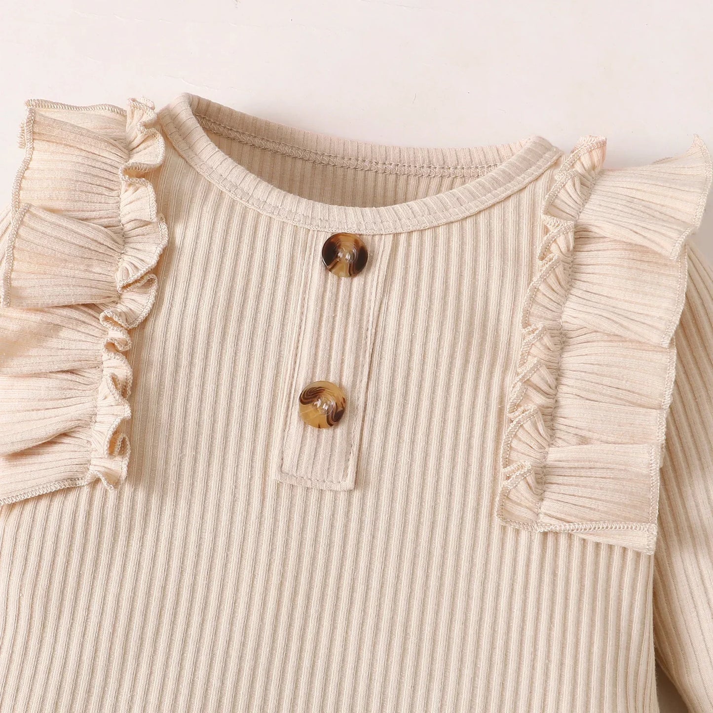 Love Heart Knit Bodysuit & Pants Set