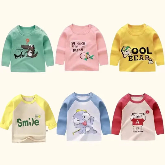 Long Sleeve Cartoon T-Shirt
