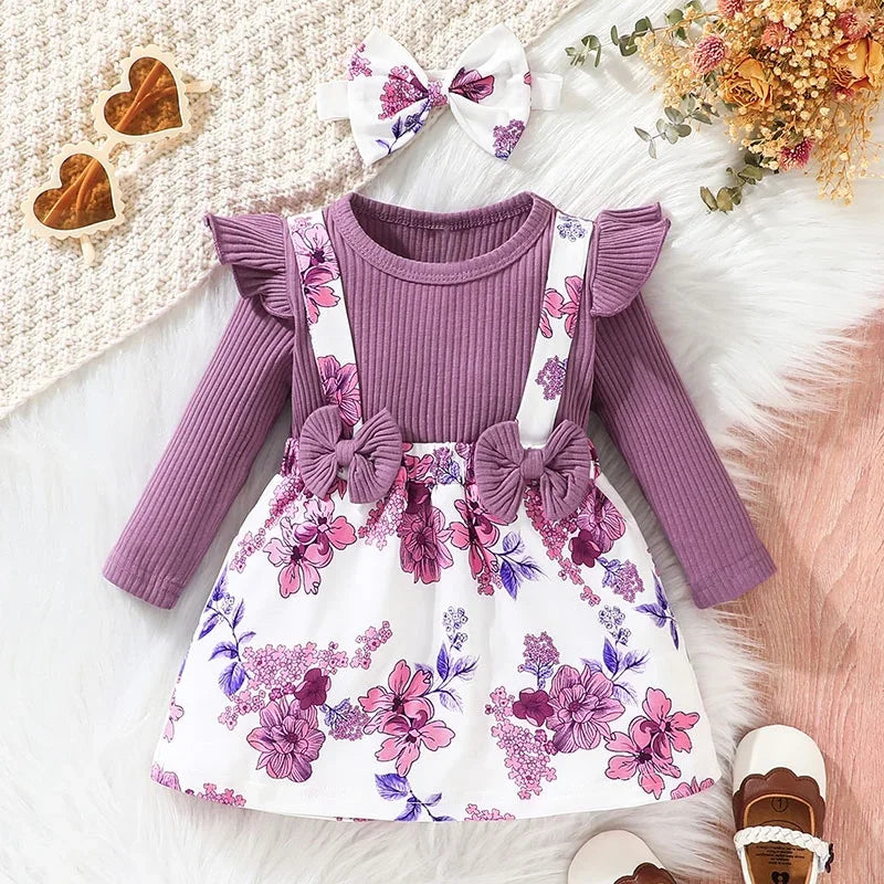Floral Suspender Dress