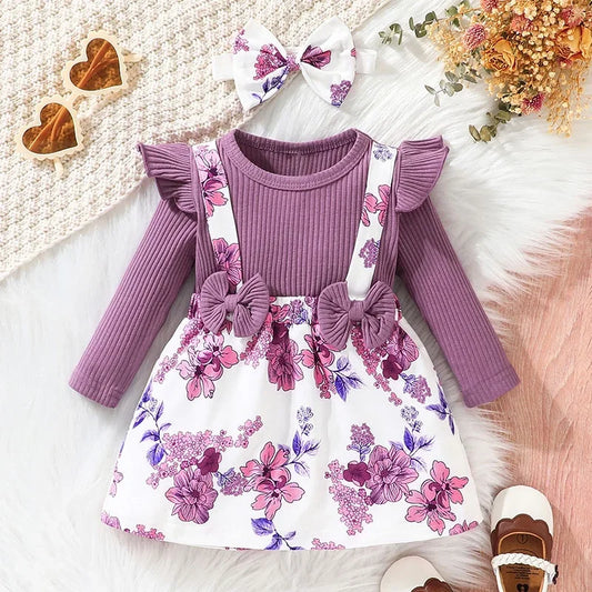 Floral Suspender Dress