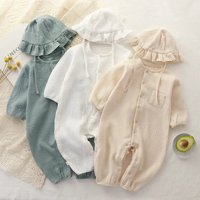 Sunshine Muslin Jumpsuit Set