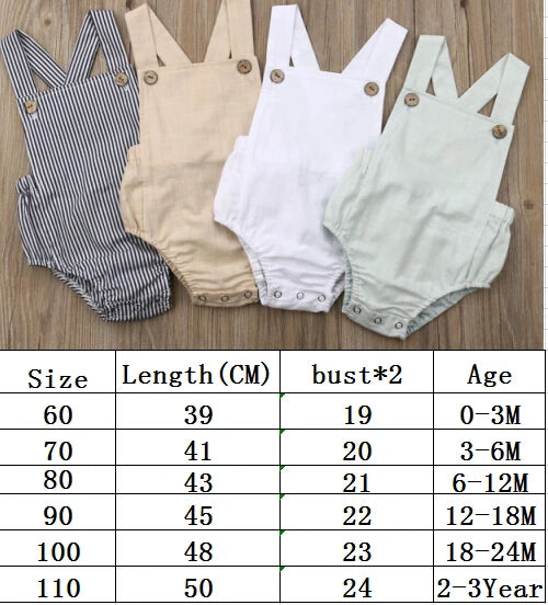 LittleStripe Button Jumpsuit
