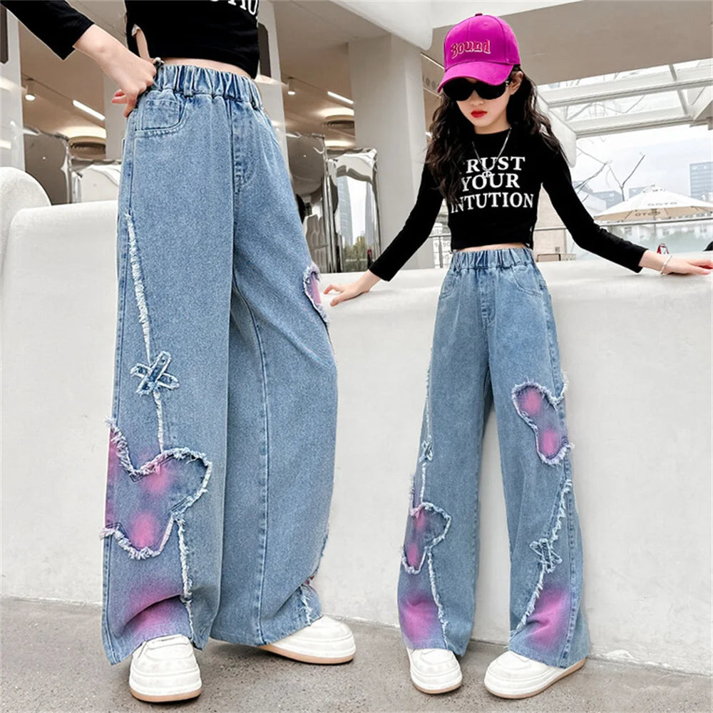 Butterfly Wide Leg Jean