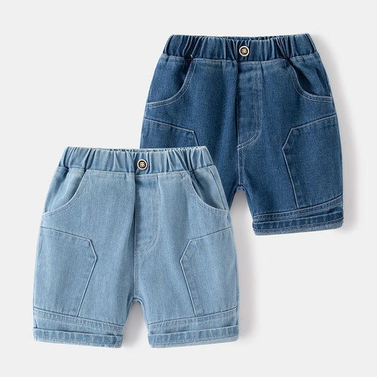 Elastic Waist Jean Short