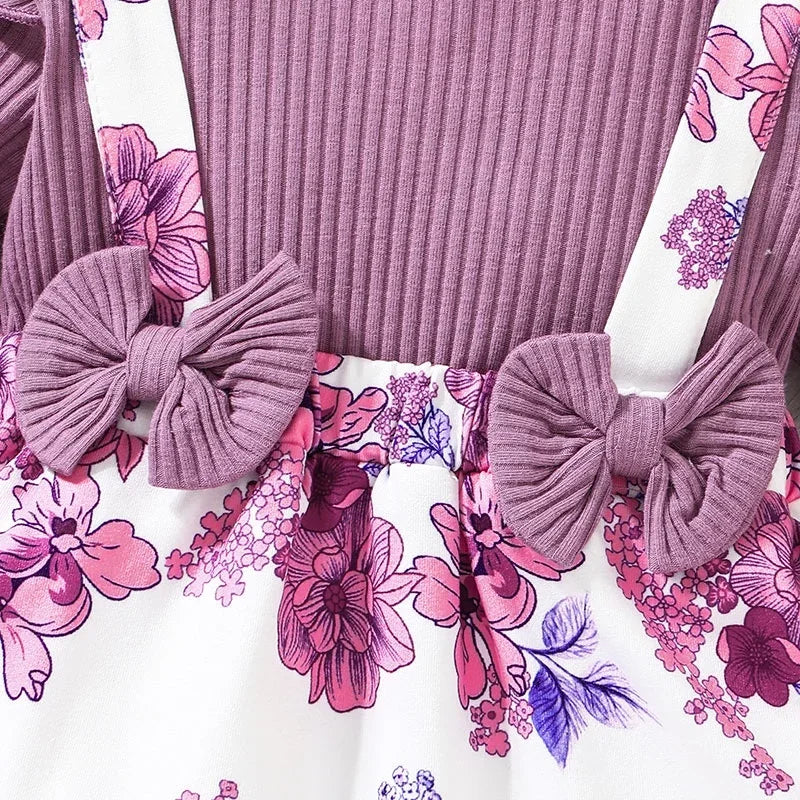 Floral Suspender Dress