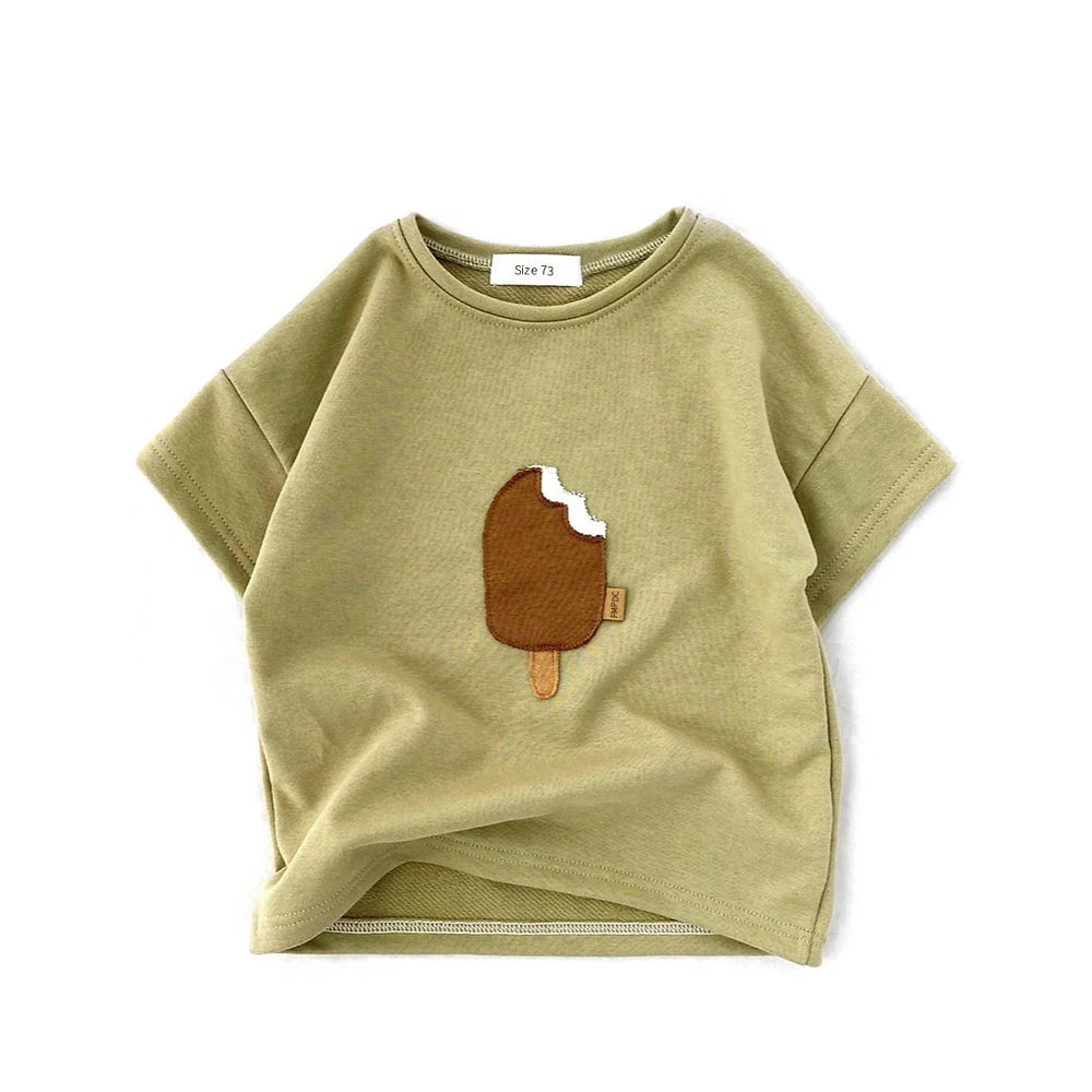 Ice Cream Patch Tee Set