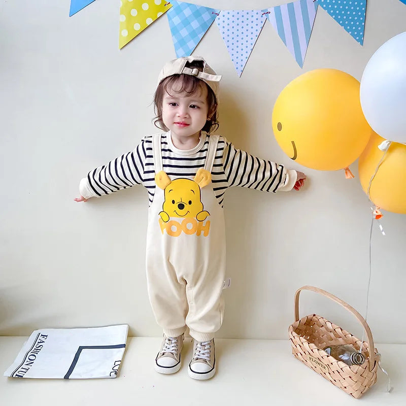 Winnie The Pooh Striped Jumpsuit