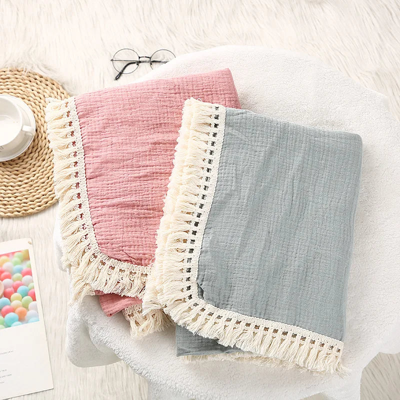Bear Hug Muslin Blanket