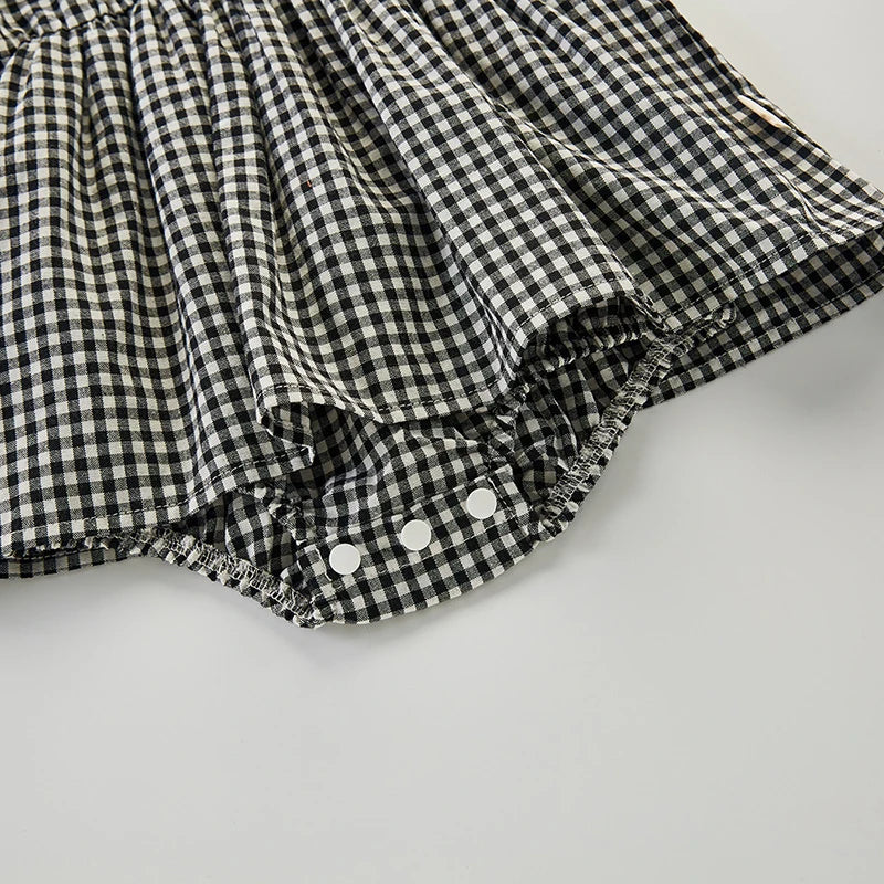 Sweet Plaid Dress Set