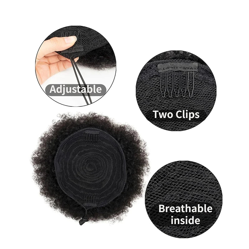 Natural Black Hair Puff