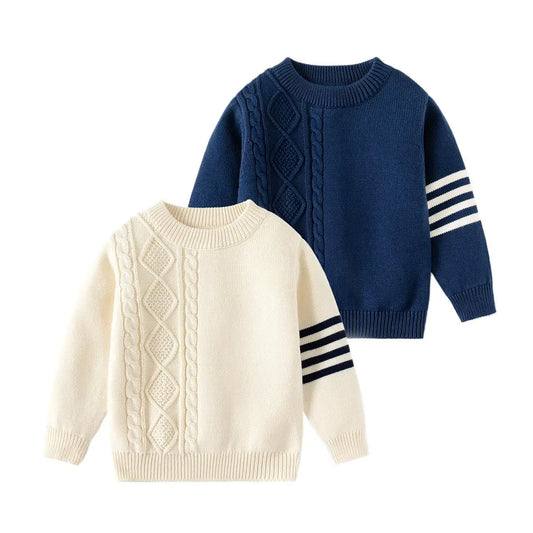 Cozy Stripes Knit Pullover