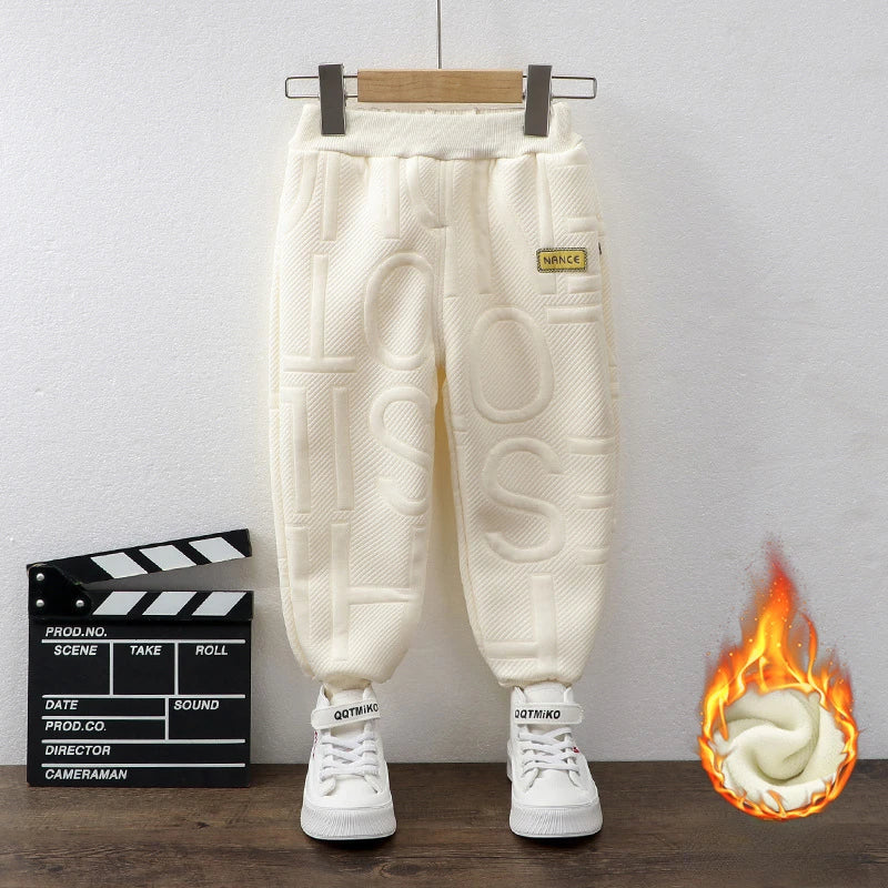 Thick Letter Print Sweatpants