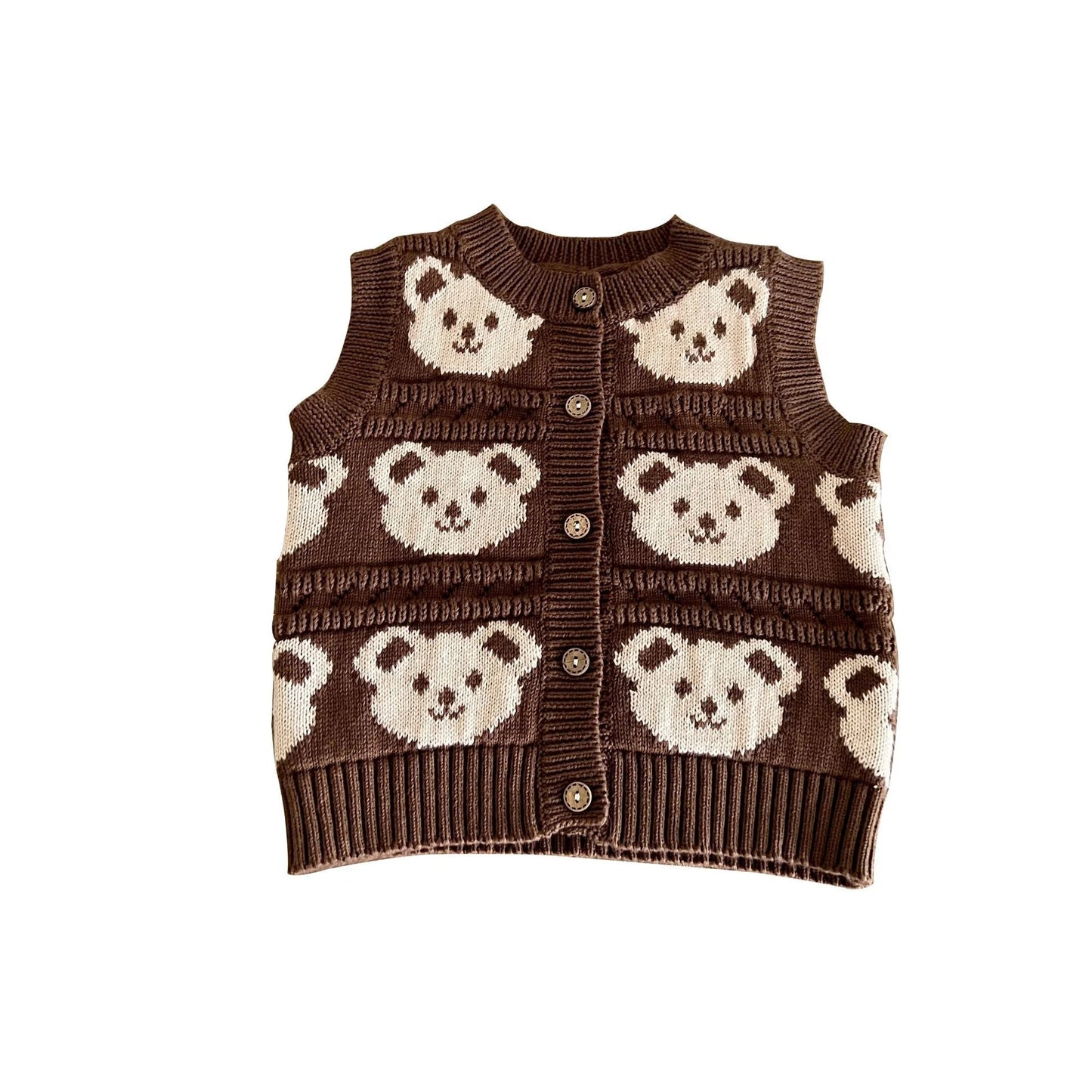 Little Bear Knitted Vest
