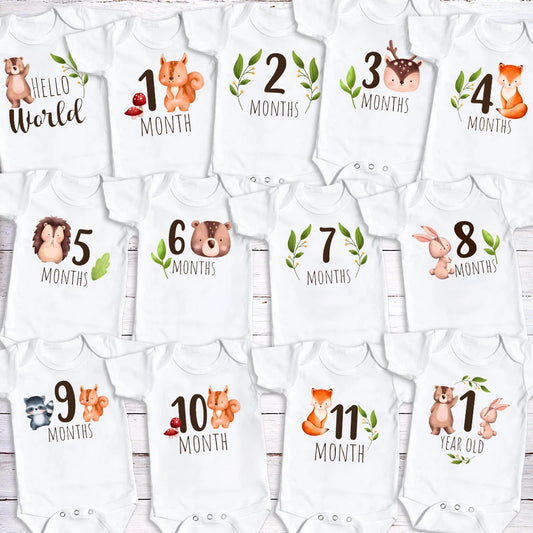 Little Steps Milestone Onesie