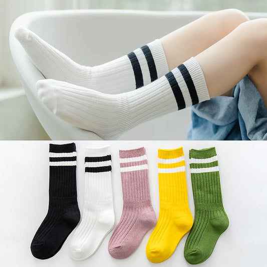 Active Stripe Knee-High Socks