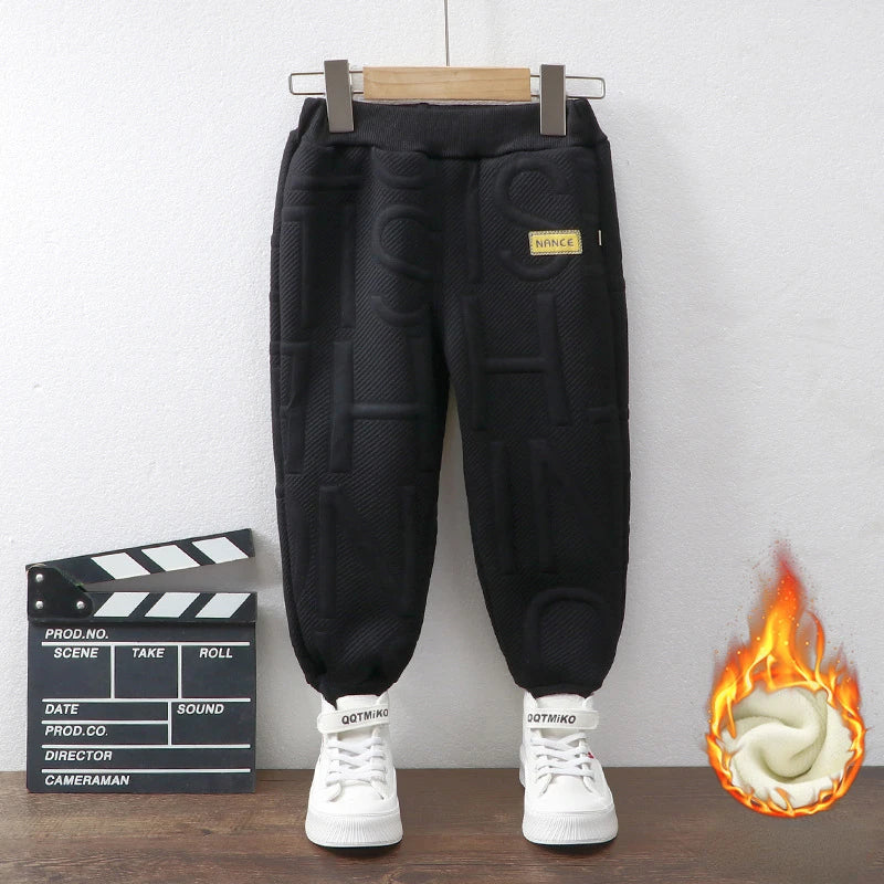 Thick Letter Print Sweatpants