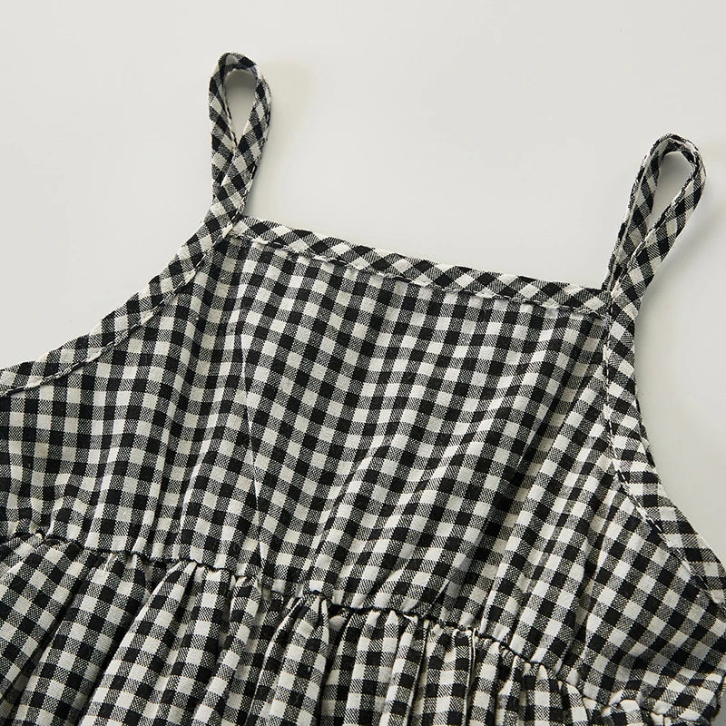 Sweet Plaid Dress Set